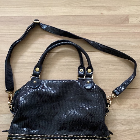 Deux Lux Black Hobo Handbag - Picture 3 of 6